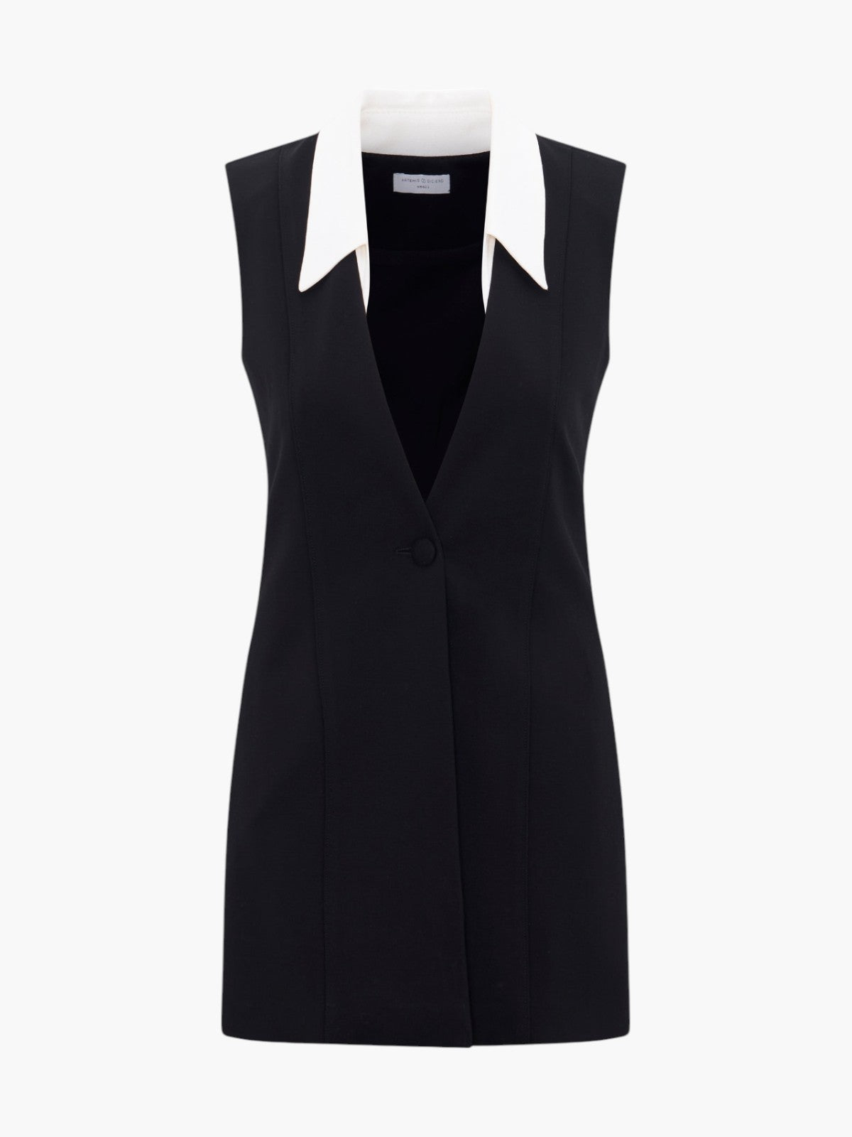 Sercan Mini Vest Dress | Black