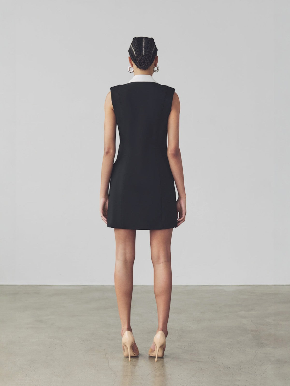 ARTEMIS DICIERO | Sercan Mini Vest Dress | Black | Fashionkind S ARTEMIS DICIERO | Sercan Mini Vest Dress | Black | Fashionkind S