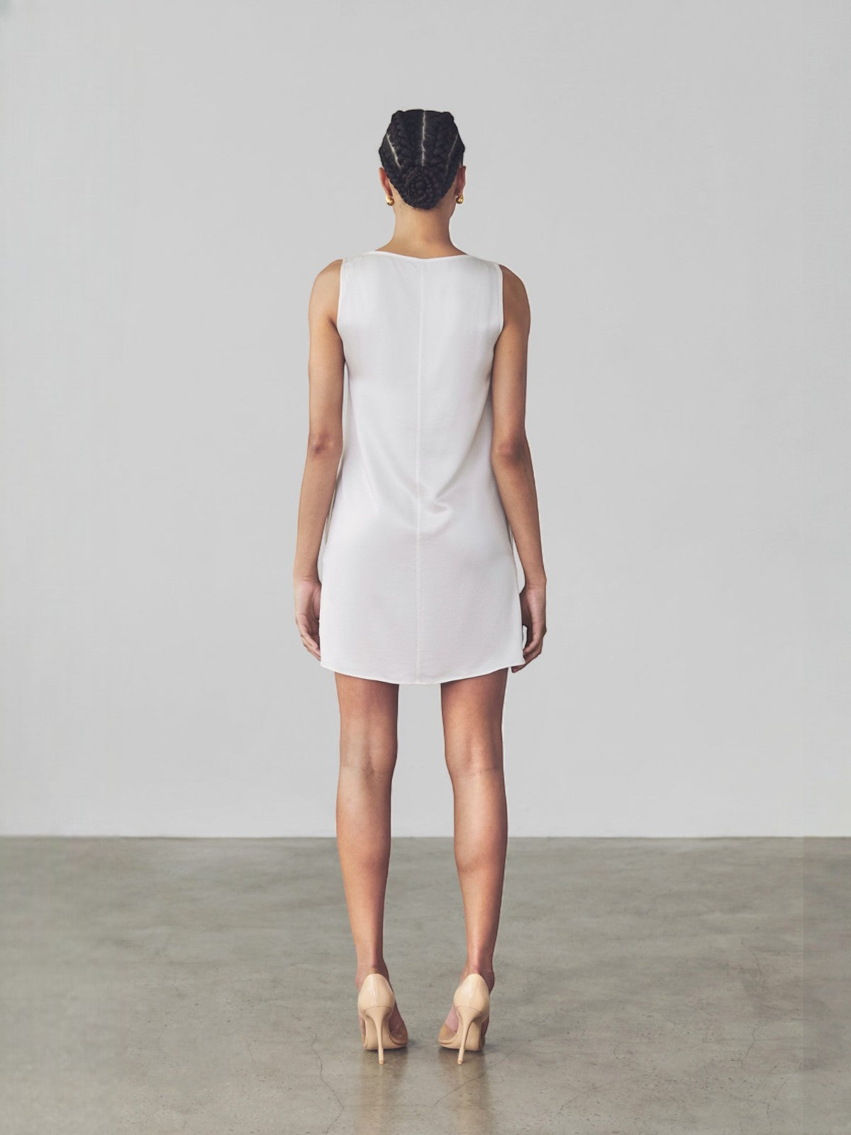 Stella Shift Dress | White Stella Shift Dress | White