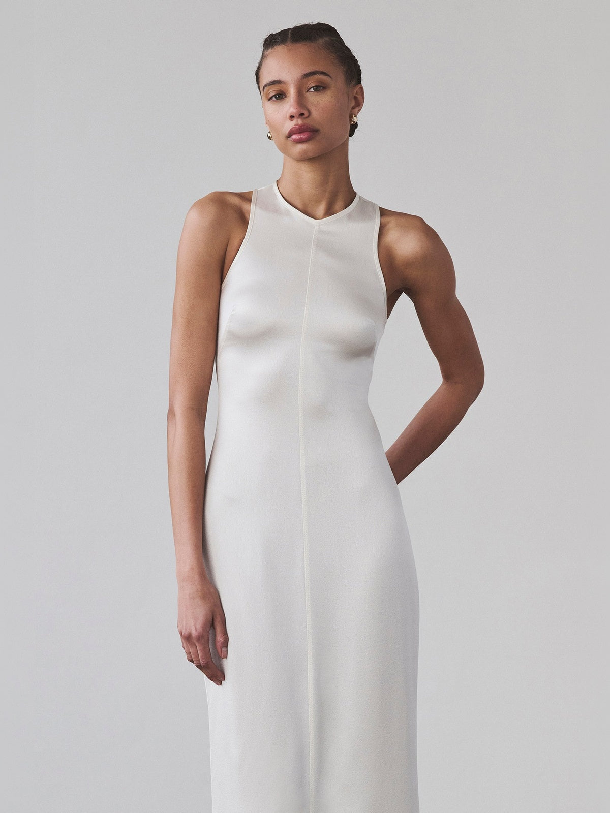 Styliana Maxi - Pure Silk | White Styliana Maxi - Pure Silk | White - Fashionkind