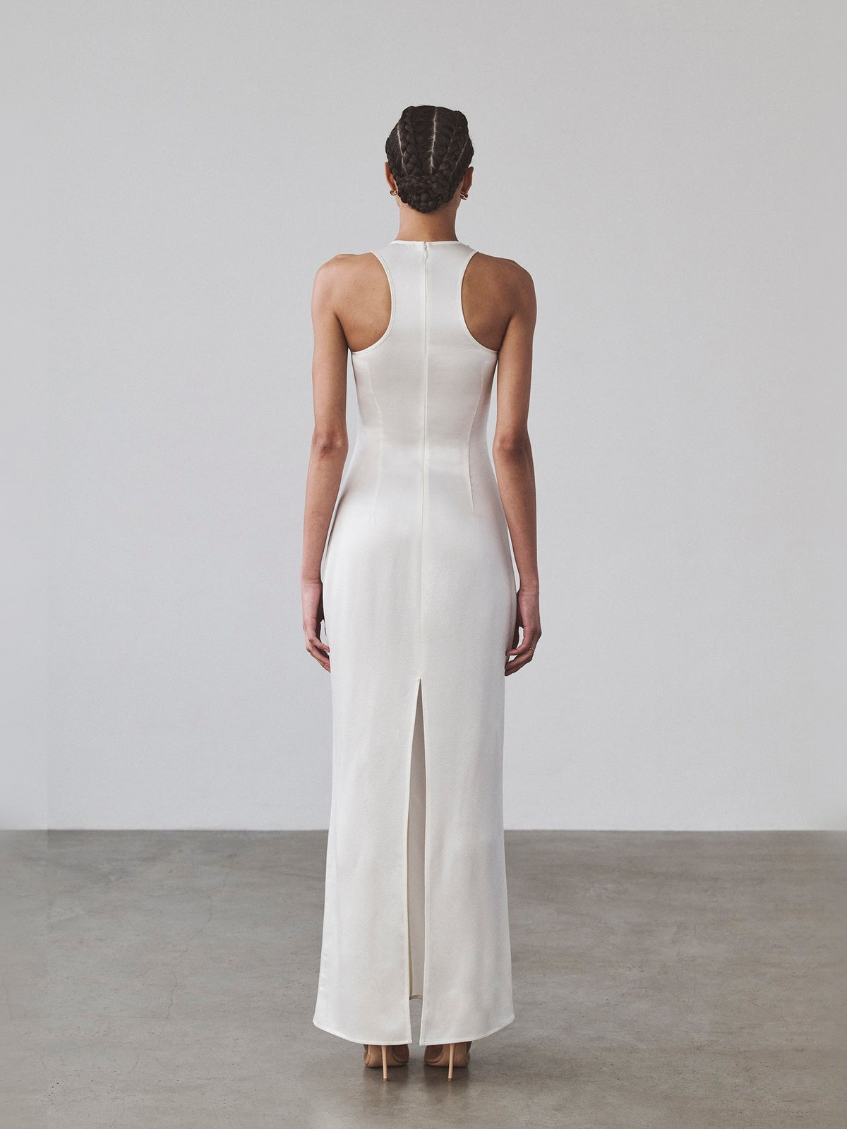 Styliana Maxi - Pure Silk | White Styliana Maxi - Pure Silk | White - Fashionkind