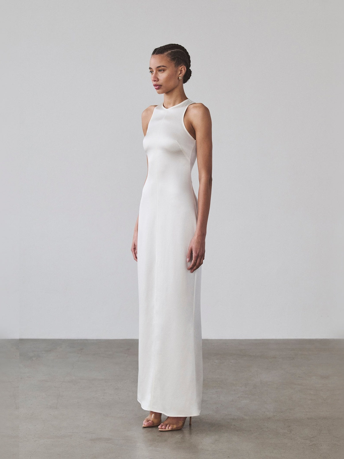 Styliana Maxi - Pure Silk | White Styliana Maxi - Pure Silk | White - Fashionkind