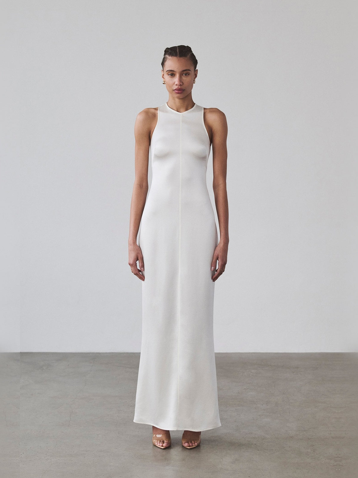Styliana Maxi - Pure Silk | White Styliana Maxi - Pure Silk | White - Fashionkind