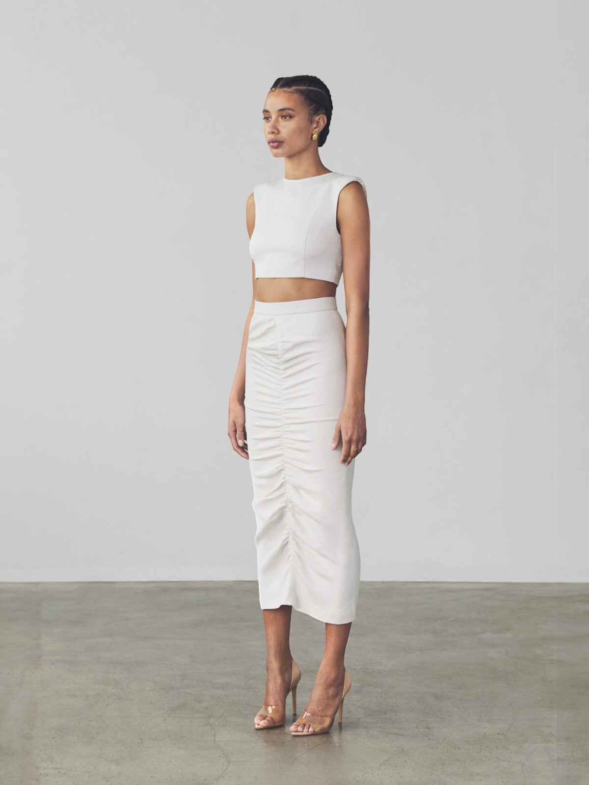 Yasemin Crop Top | Bone Yasemin Crop Top | Bone