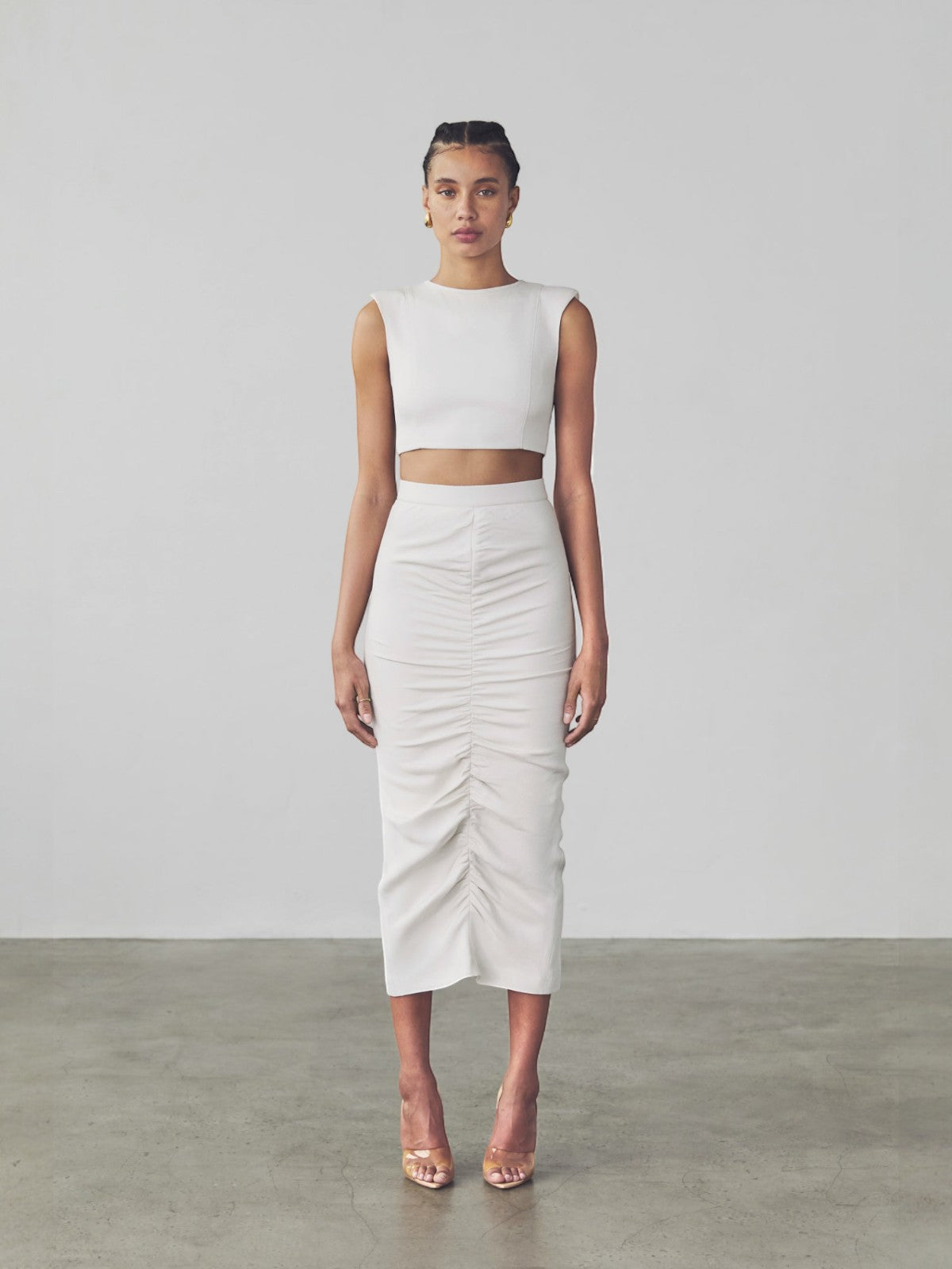 Yasemin Crop Top | Bone Yasemin Crop Top | Bone