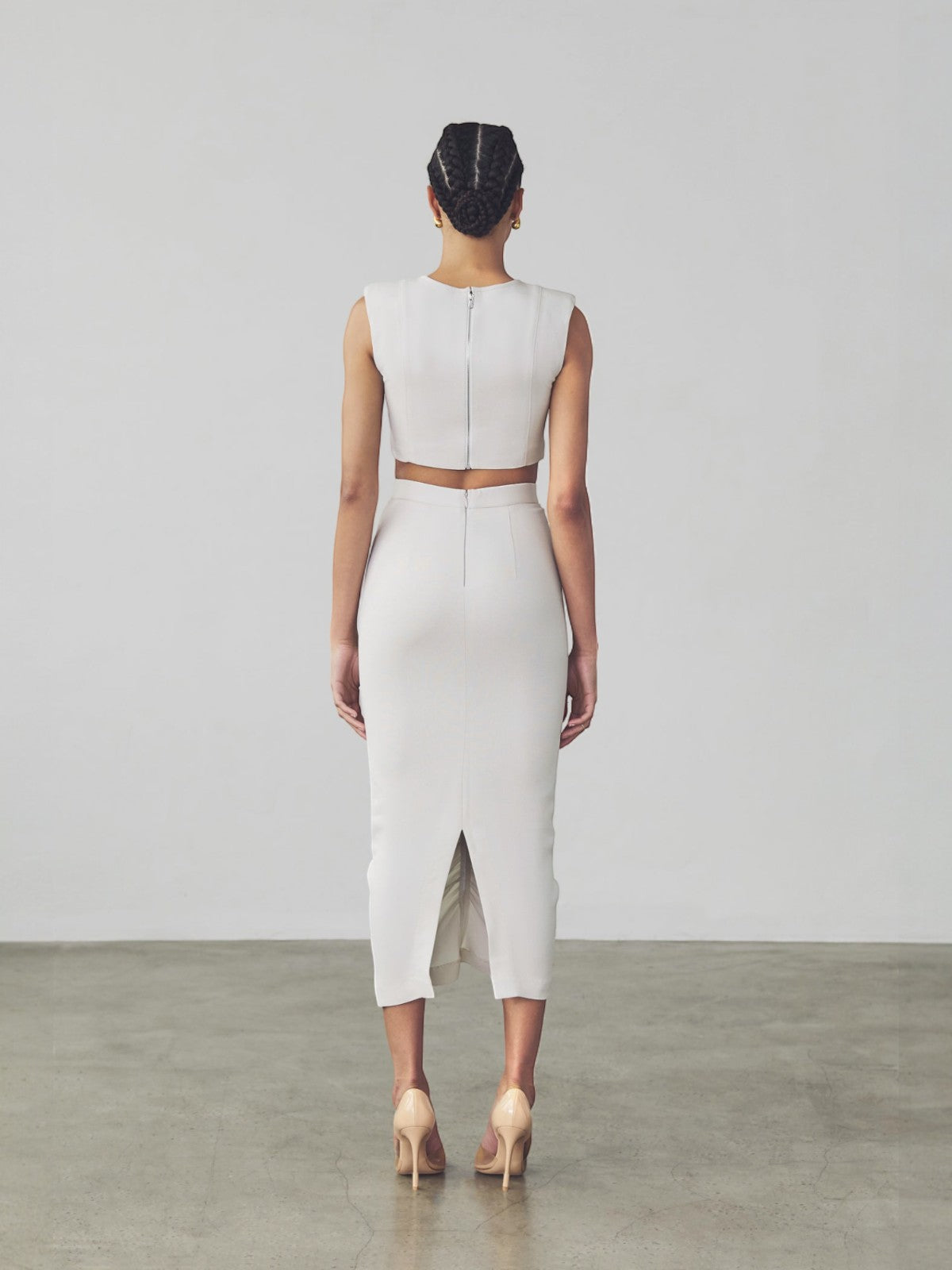 Yasemin Crop Top | Bone Yasemin Crop Top | Bone