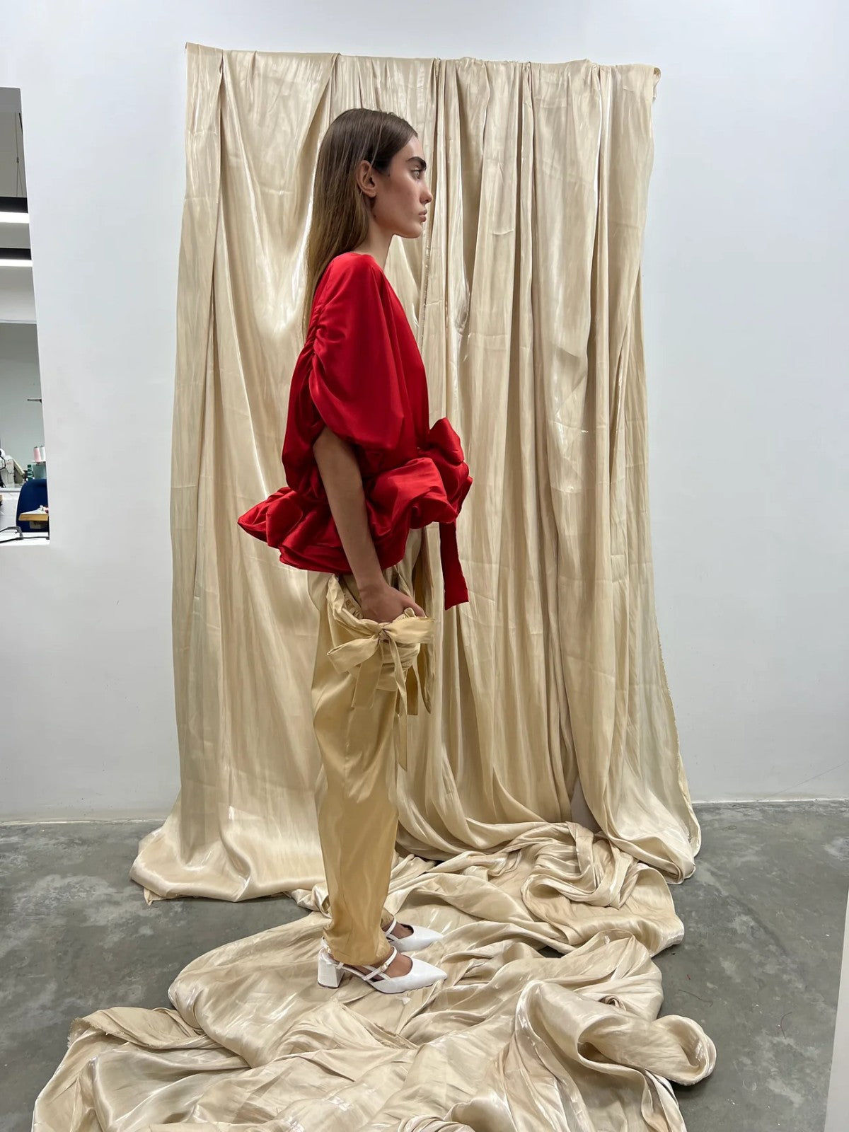 Aurelina Silk Top | Red Aurelina Silk Top | Red