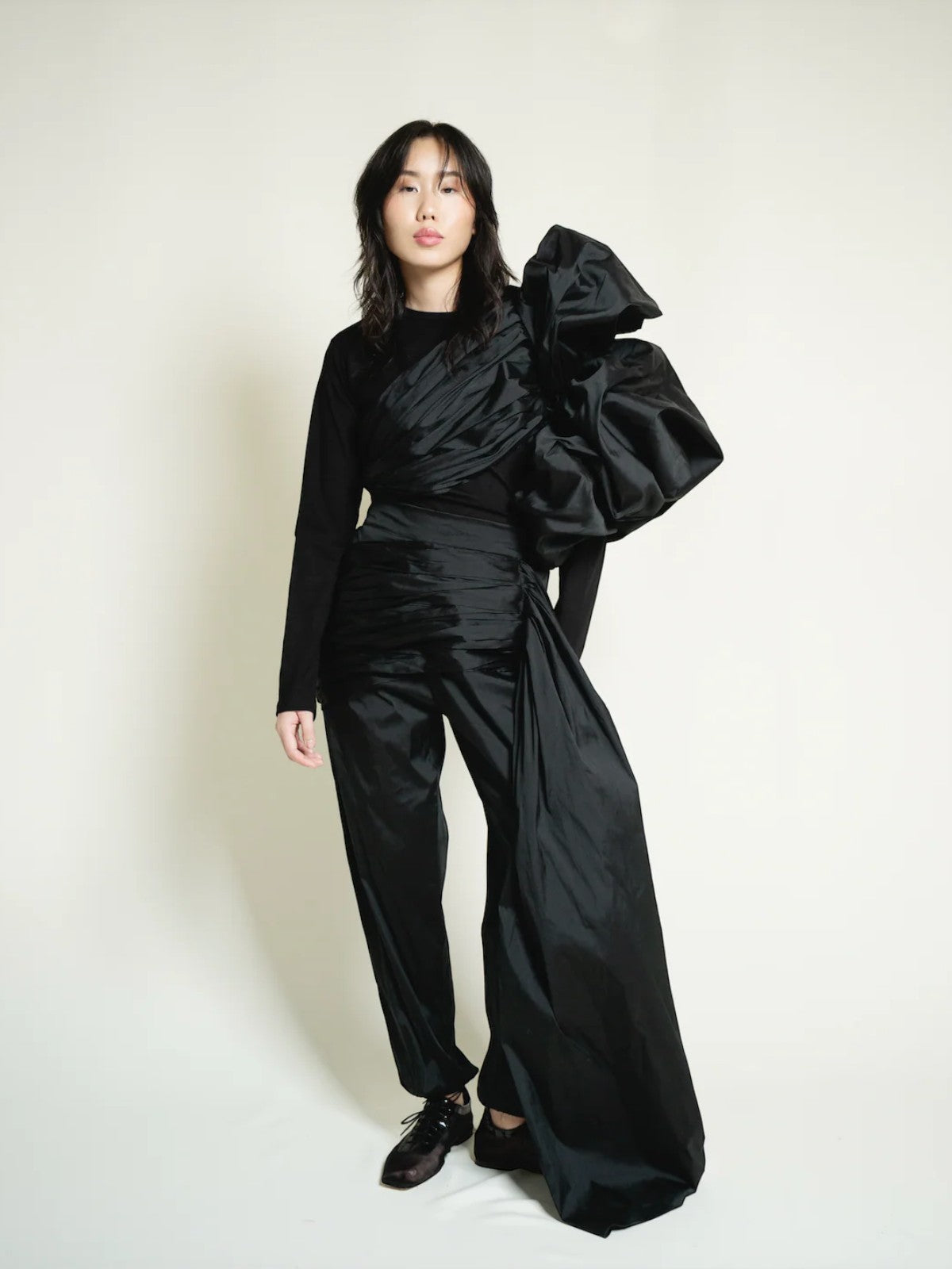 Capullo Long Sleeve Top | Black