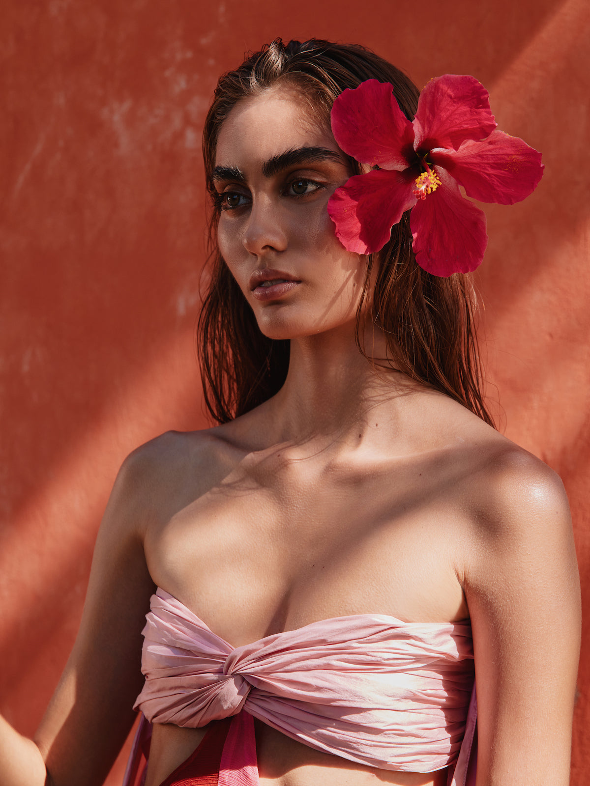 Cata Dress | Old Rose with Red Cata Dress | Old Rose with Red - Fashionkind