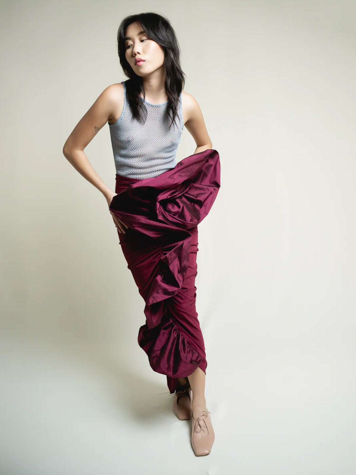 Isla Lola Skirt | Burgundy Isla Lola Skirt | Burgundy