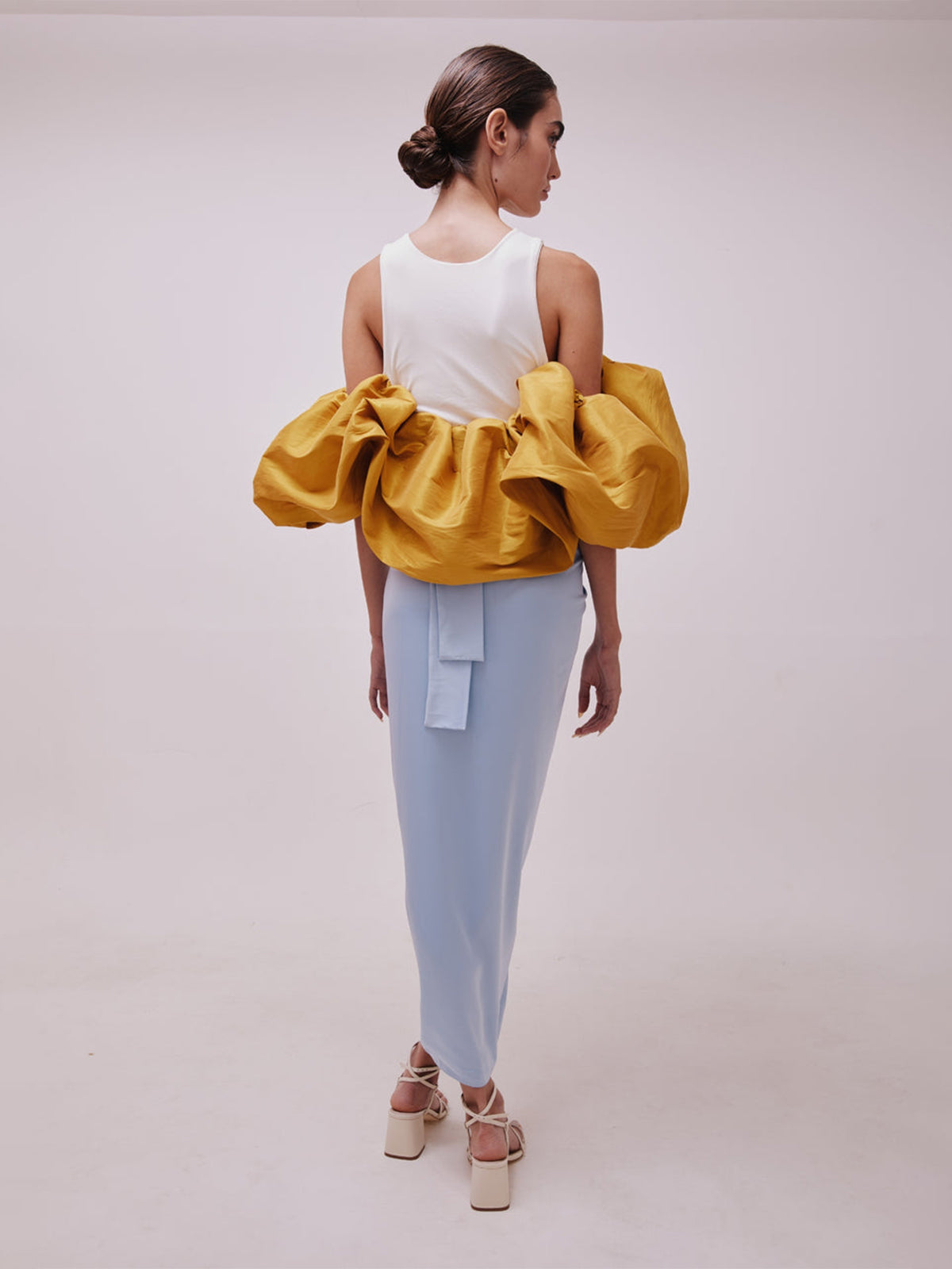 Silk Cuba Skirt | Baby Blue Silk Cuba Skirt | Baby Blue