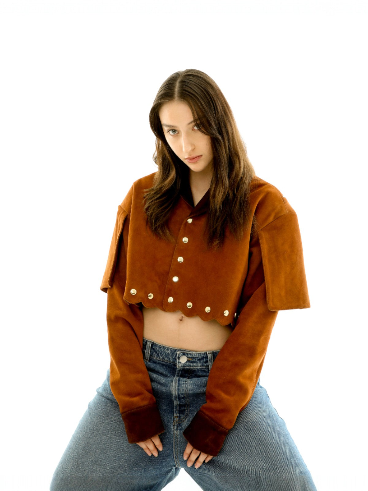 Amadea Suede Cropped Jacket Amadea Suede Cropped Jacket