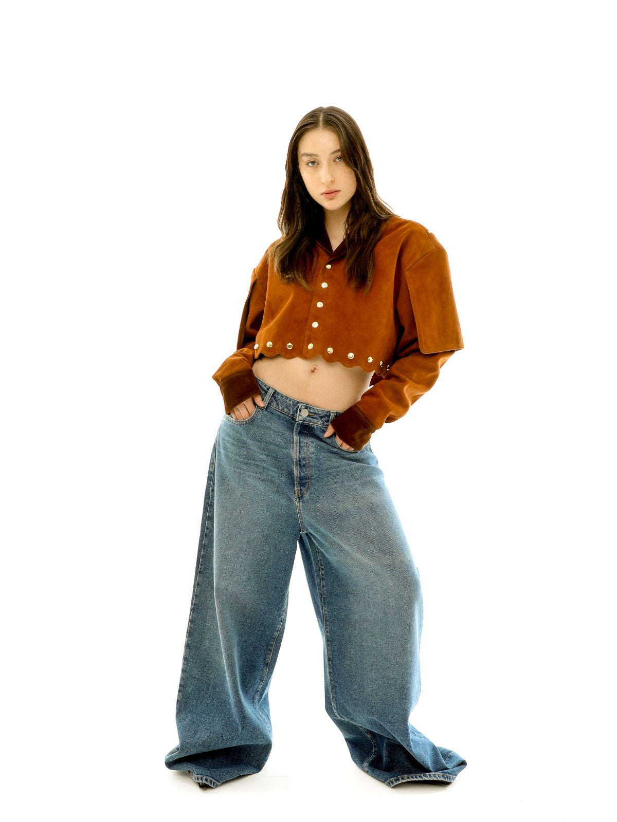 Amadea Suede Cropped Jacket Amadea Suede Cropped Jacket