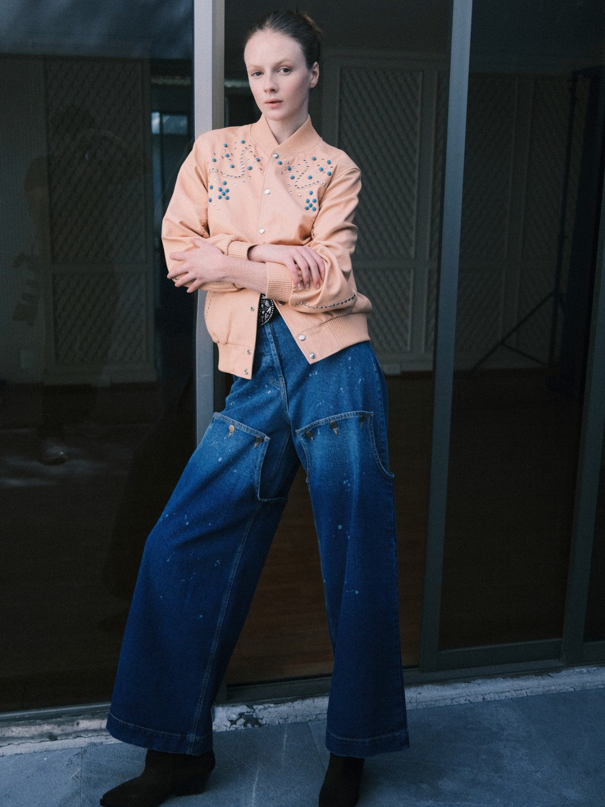 Ennio Leather Jacket | Nude Ennio Leather Jacket | Nude