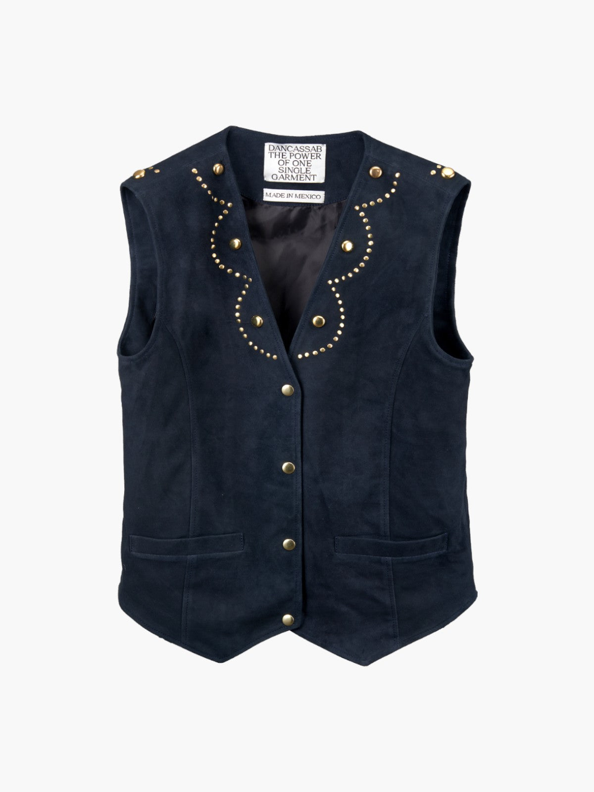 Giorgia Suede Vest | Navy Blue Giorgia Suede Vest | Navy Blue