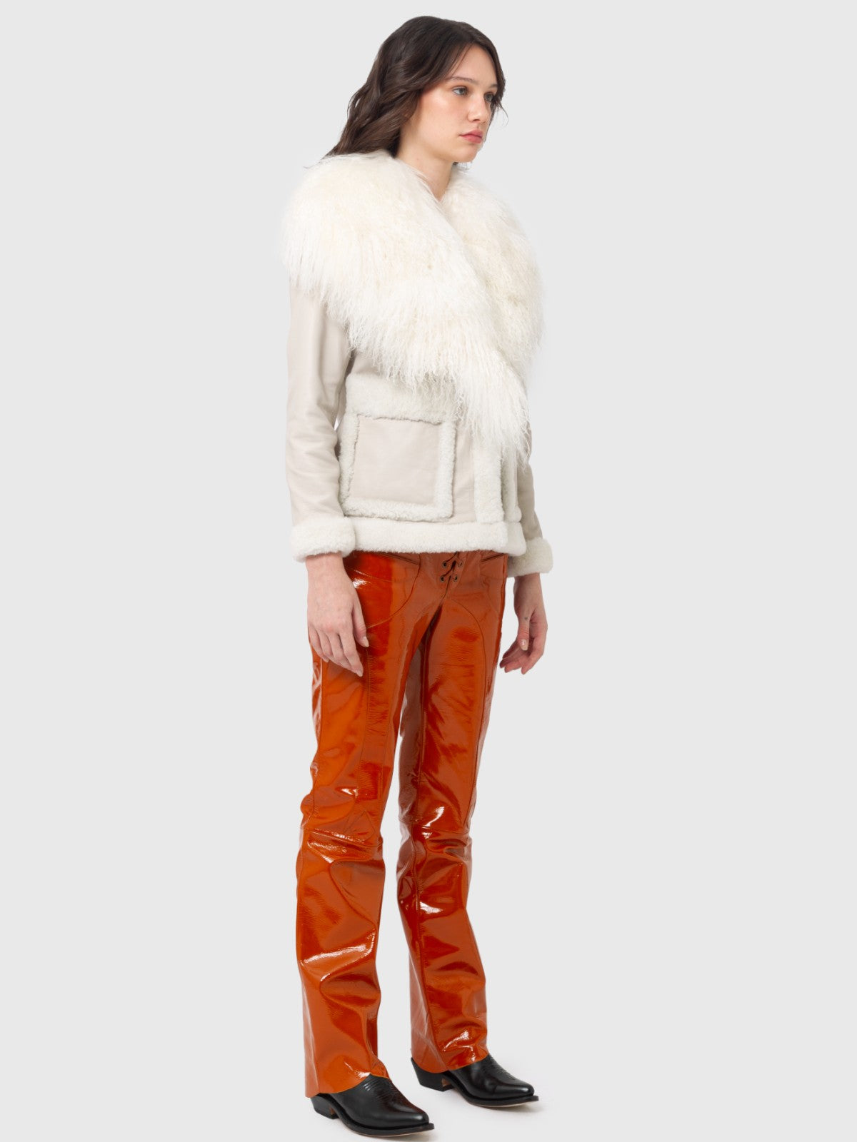 Jackson Leather Jacket | Moon Grey White Jackson Leather Jacket | Moon Grey White