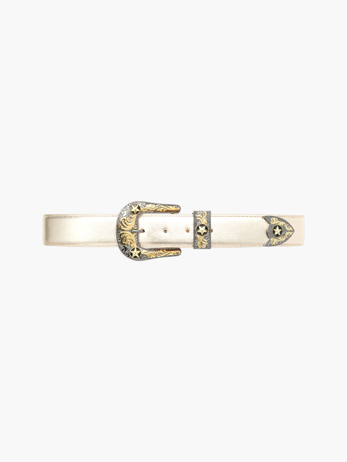 Jenna Leather Belt | Gold