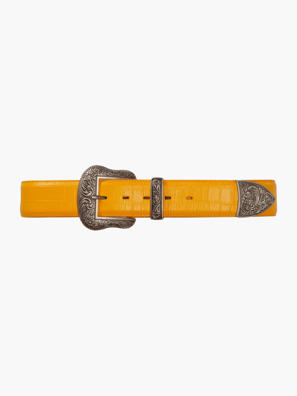 Jenna Leather Belt | Yellow
