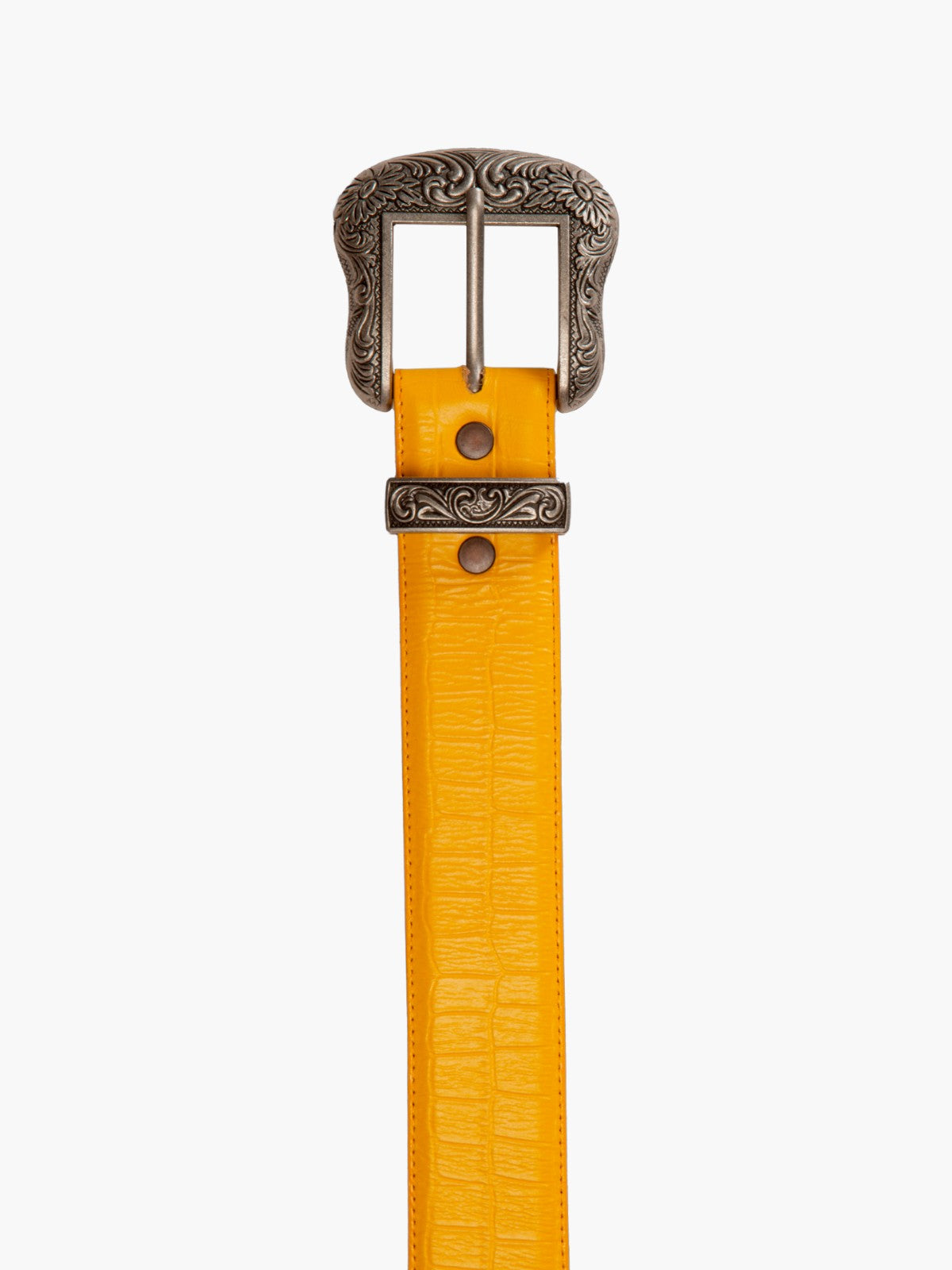 Jenna Leather Belt | Yellow