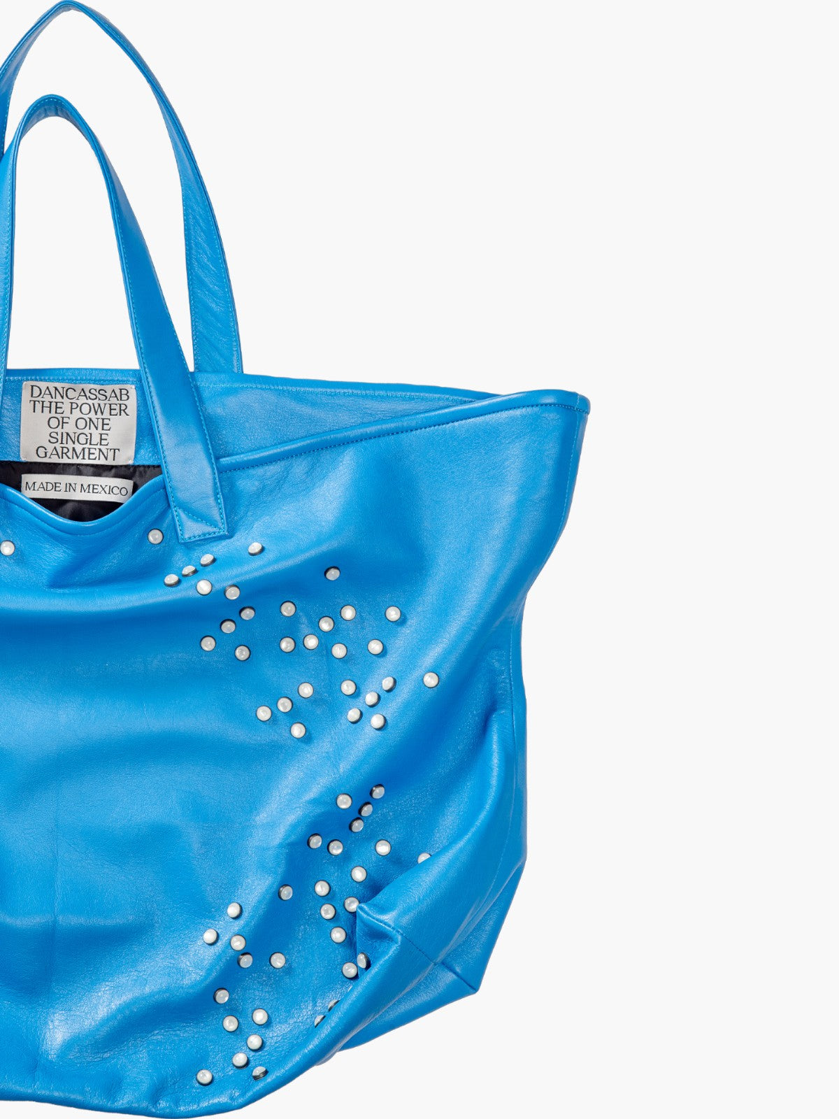 Miranda Leather Tote Bag | Blue Miranda Leather Tote Bag | Blue