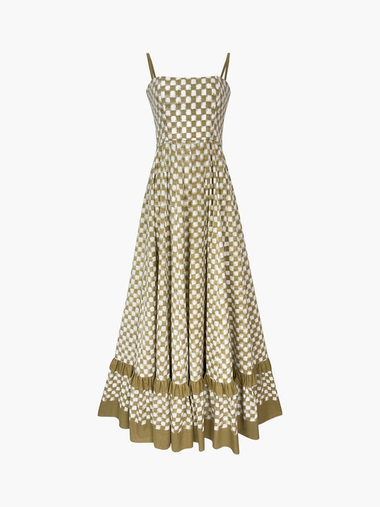 Checkmate Dress | Beige