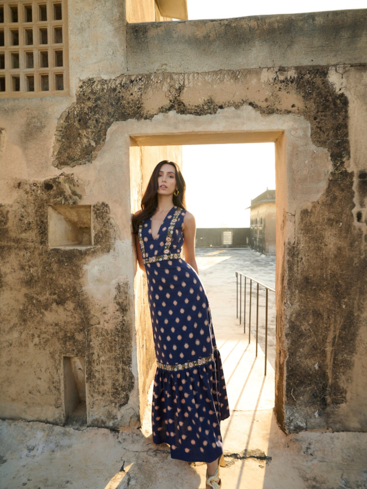 bohemian polka dot dress Mirabella