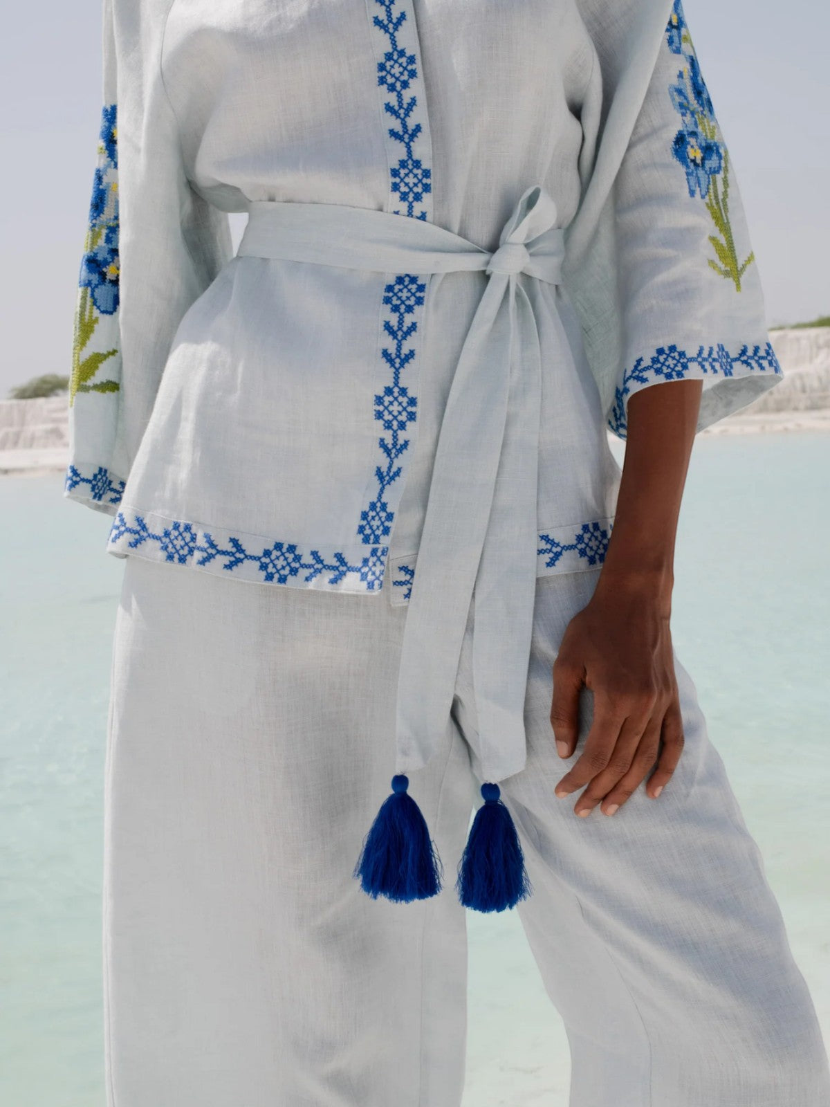 Linen Set | Blue Linen Set | Blue