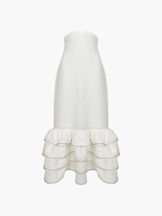 Flamenco Skirt | White