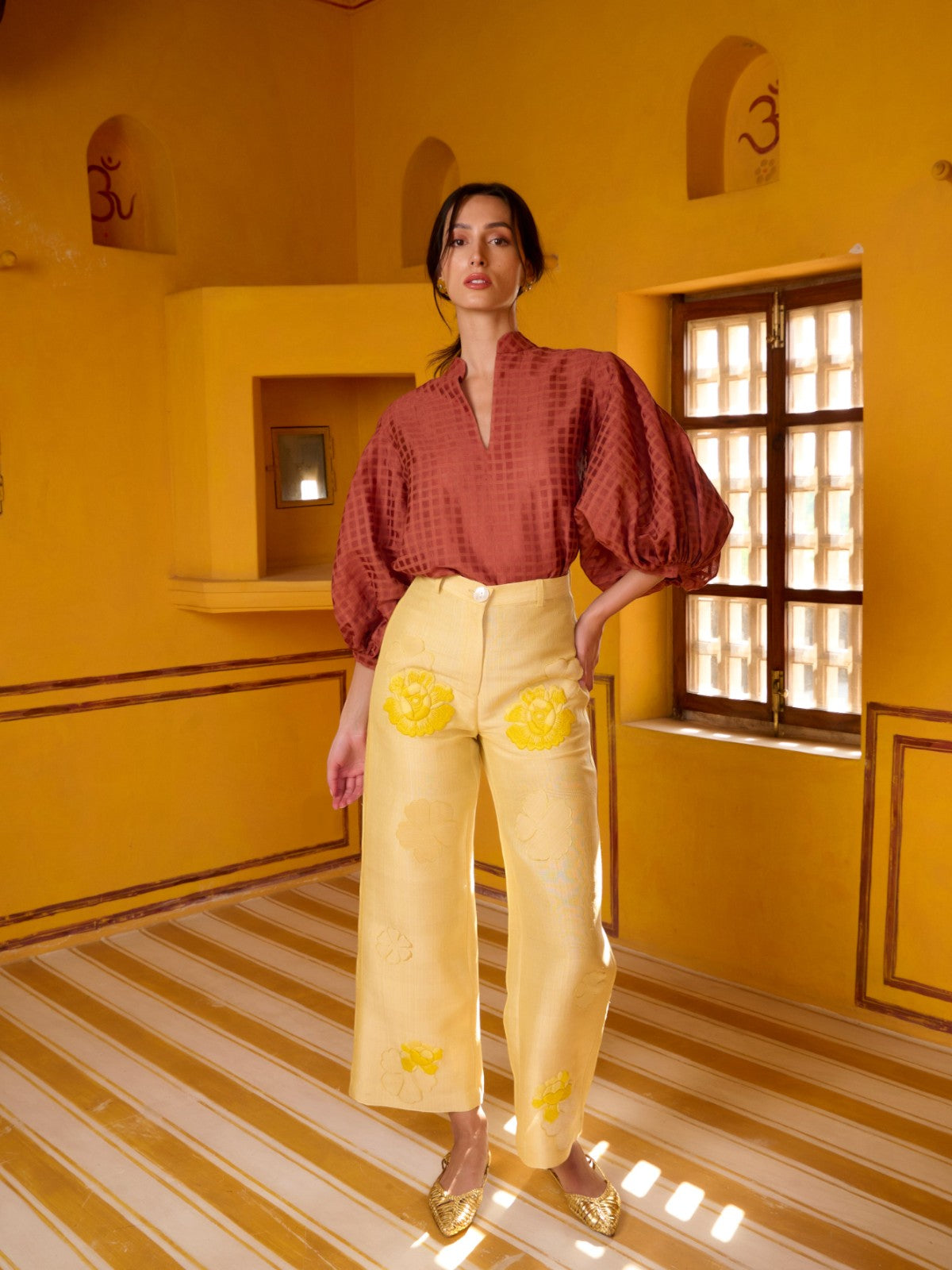 Organza Blouse | Clay Organza Blouse | Clay