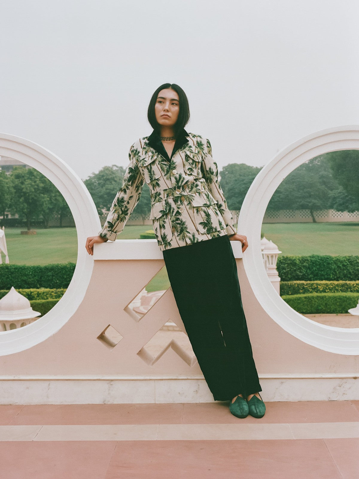 Safari Jacket | Palm Print Safari Jacket | Palm Print