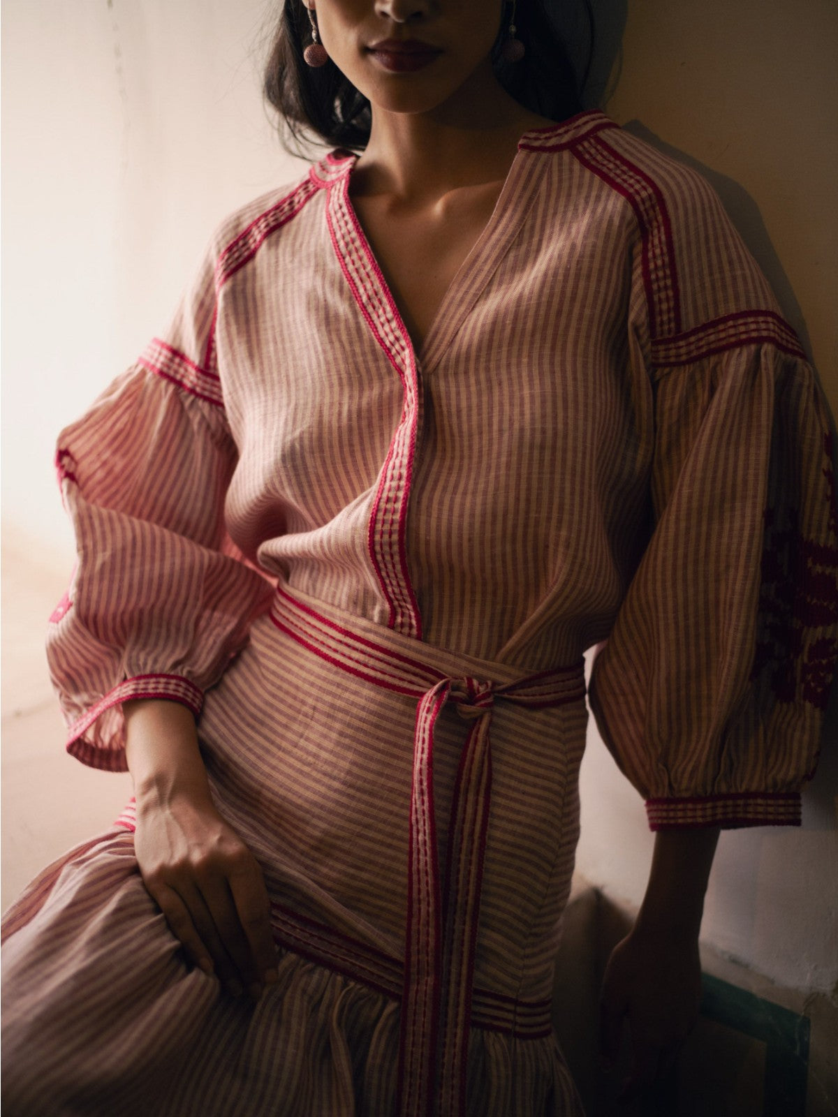 Stripe Skirt | Pink Stripe Skirt | Pink