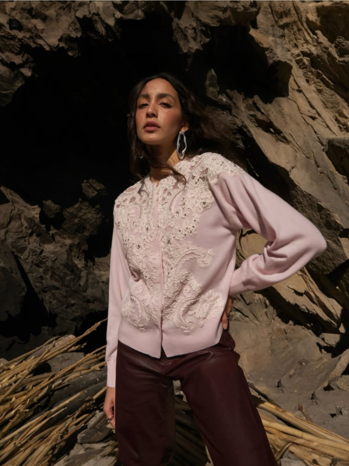 Whisper Cardigan | Rose Whisper Cardigan | Rose