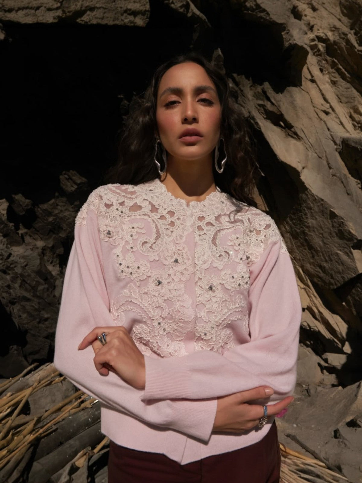 Whisper Cardigan | Rose Whisper Cardigan | Rose