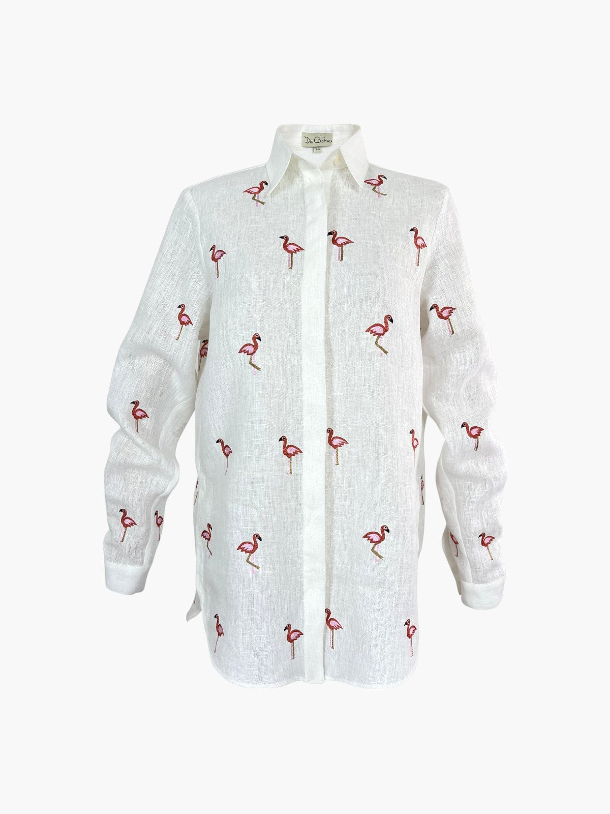 Flamingo Blouse | White Flamingo Blouse | White