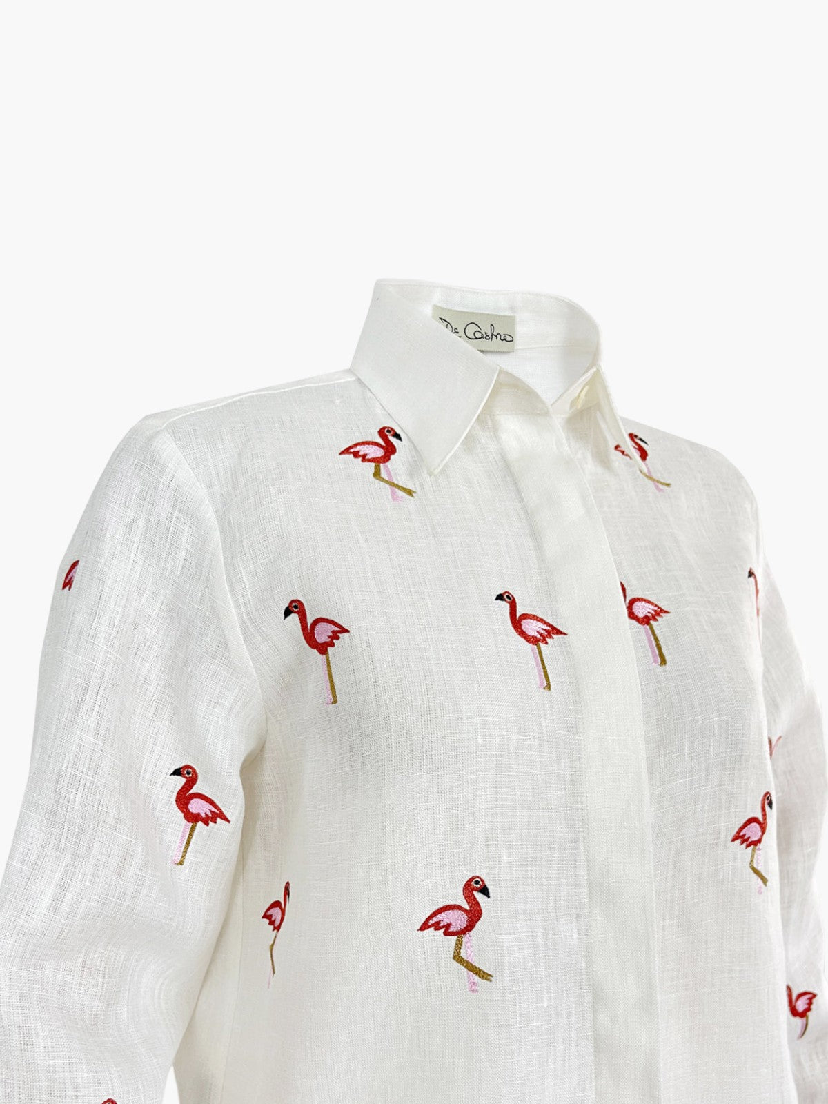 Flamingo Blouse | White Flamingo Blouse | White