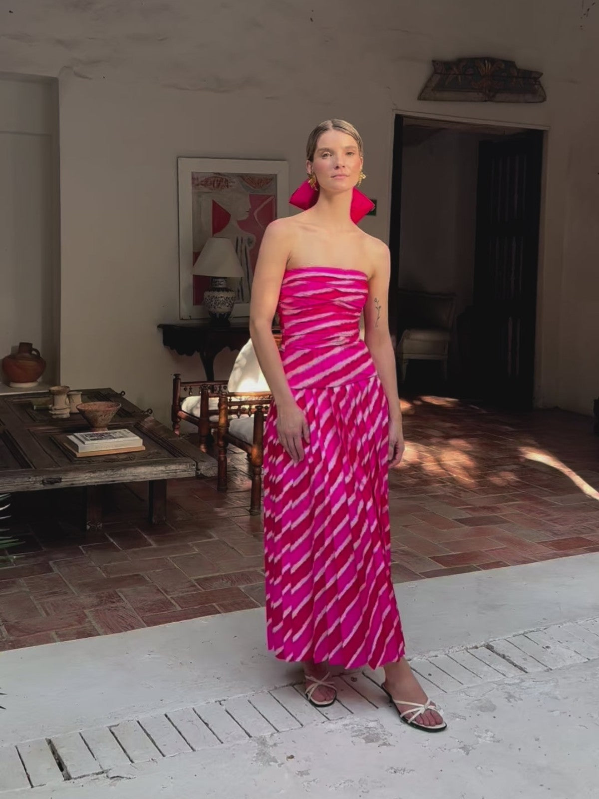 Leheriya Set | Pink Leheriya Set | Pink