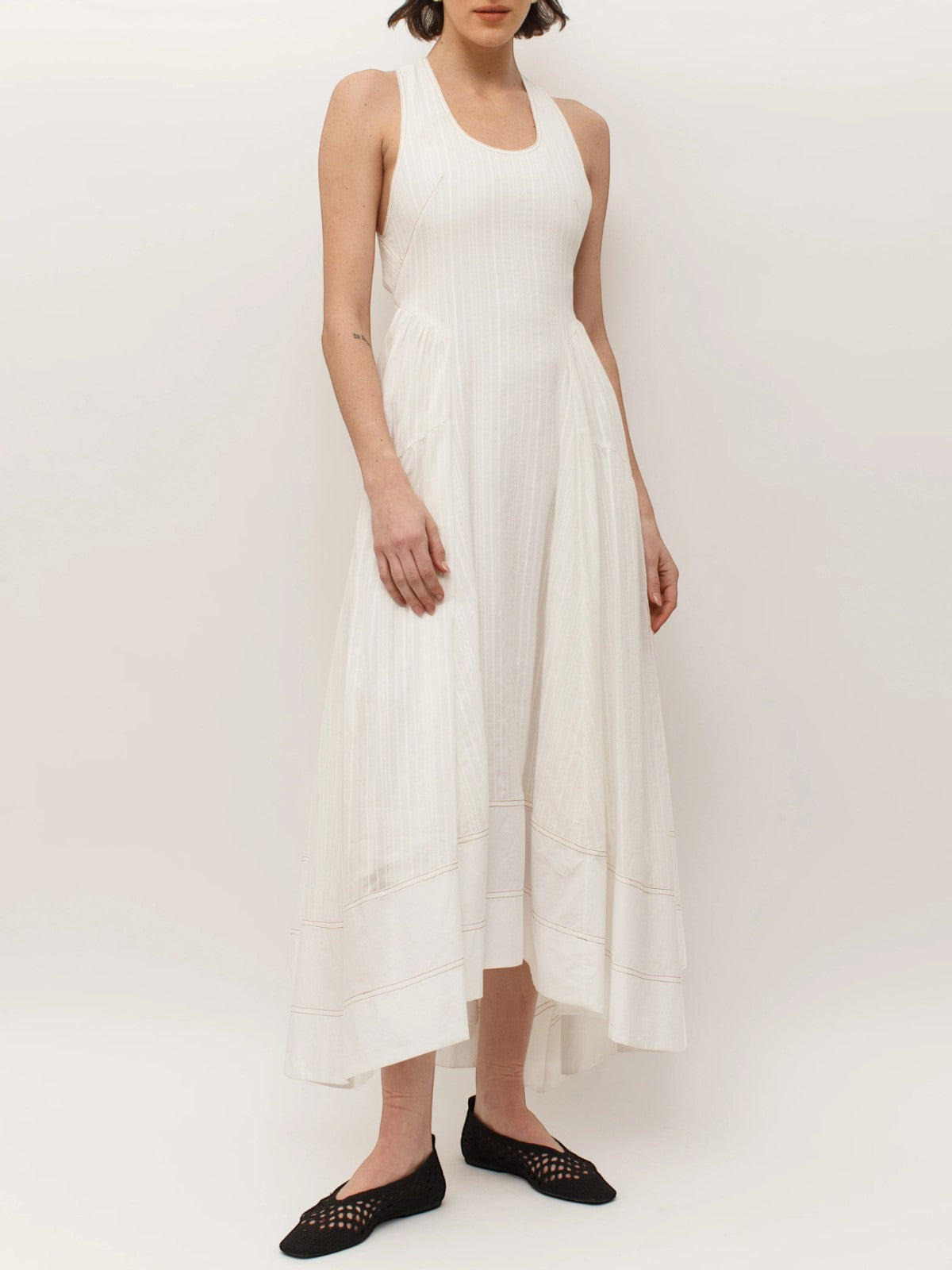 Carolina Cross-Back Dress | White