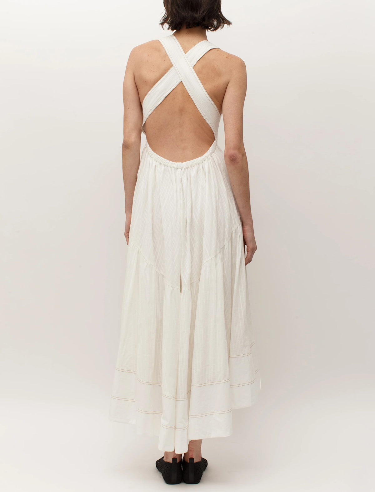 Carolina Cross-Back Dress | White Carolina Cross-Back Dress | White
