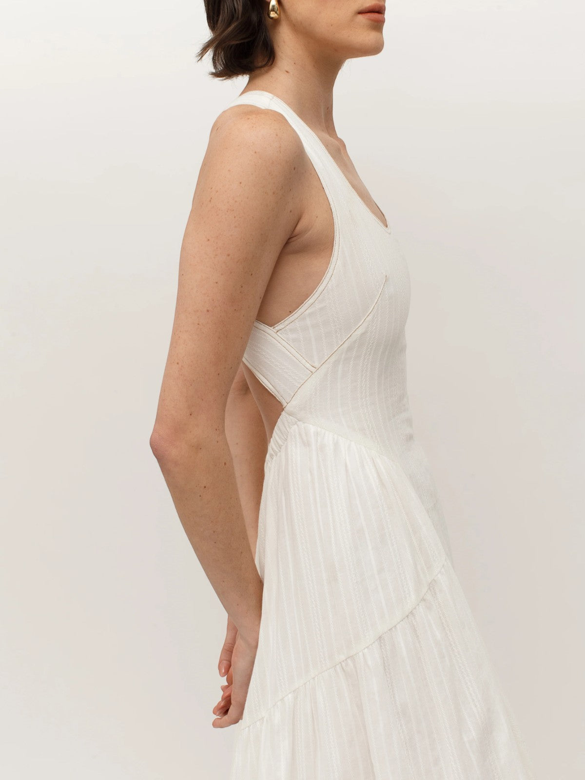 Carolina Cross-Back Dress | White Carolina Cross-Back Dress | White