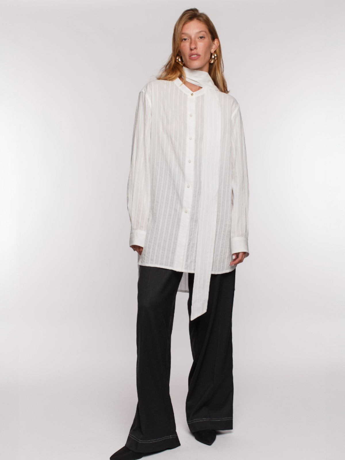 Cula Top/Mini Dress | White Cula Top/Mini Dress | White