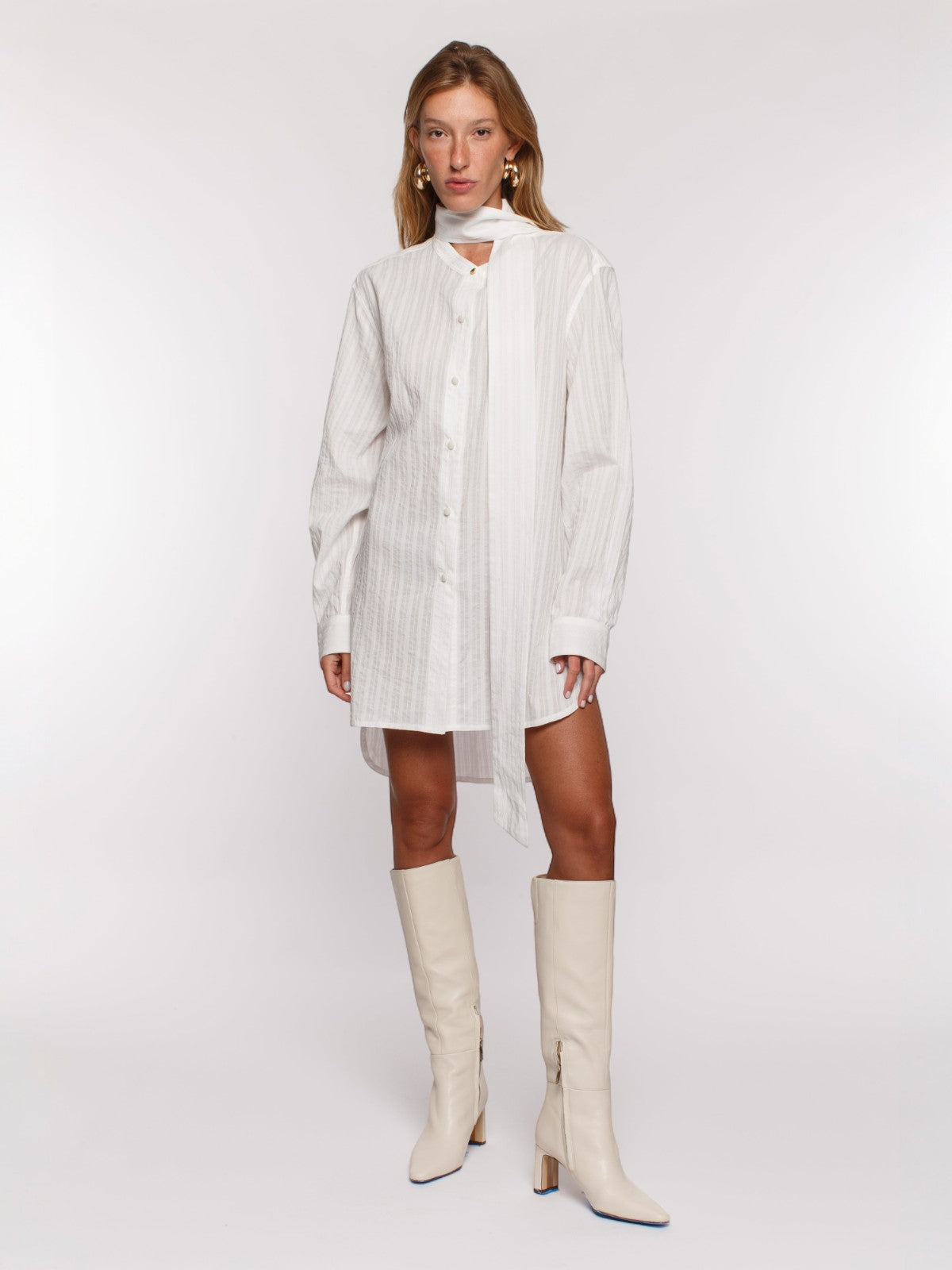 Cula Top/Mini Dress | White