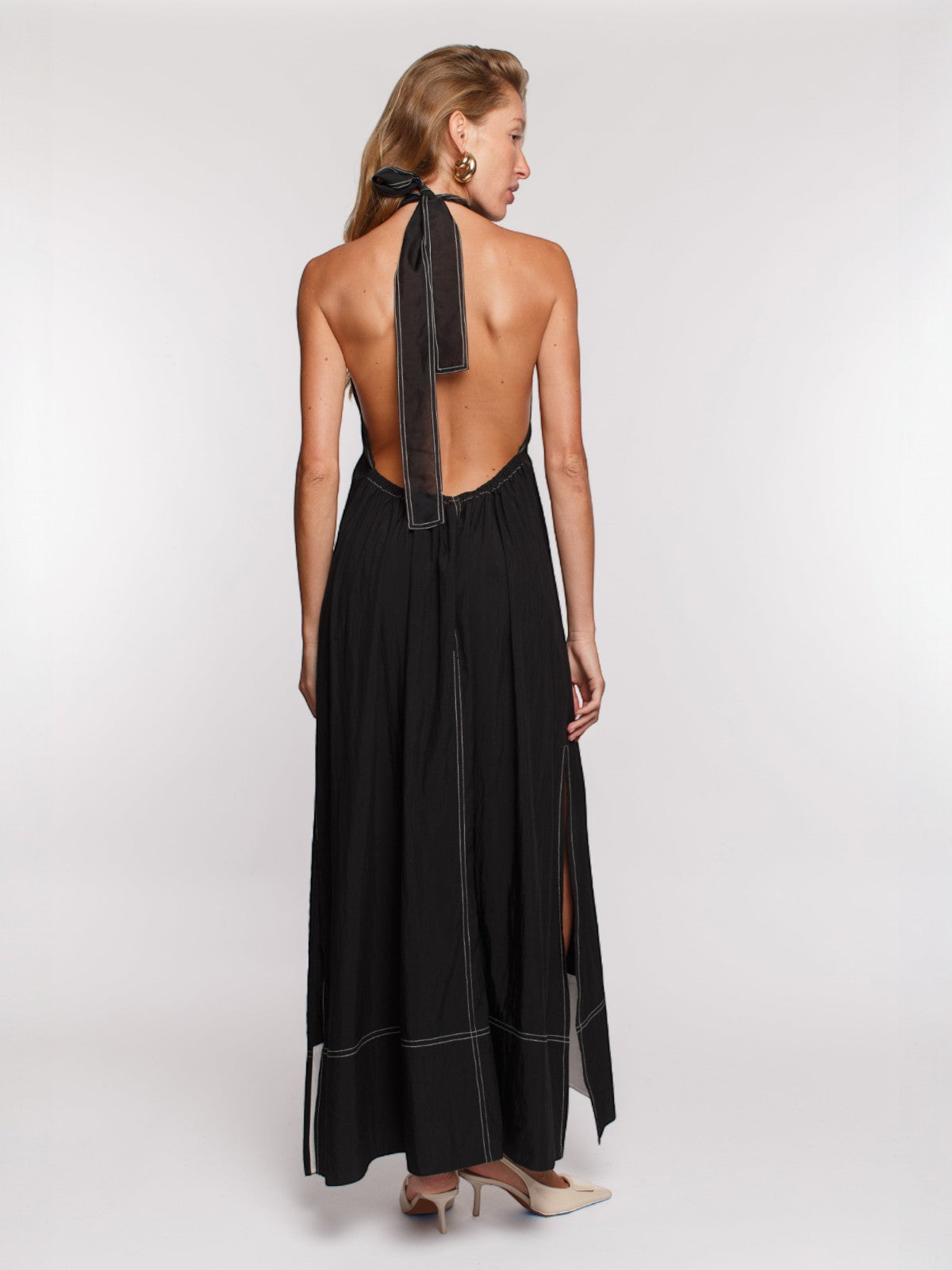 Georgia Halter Dress | Black Georgia Halter Dress | Black