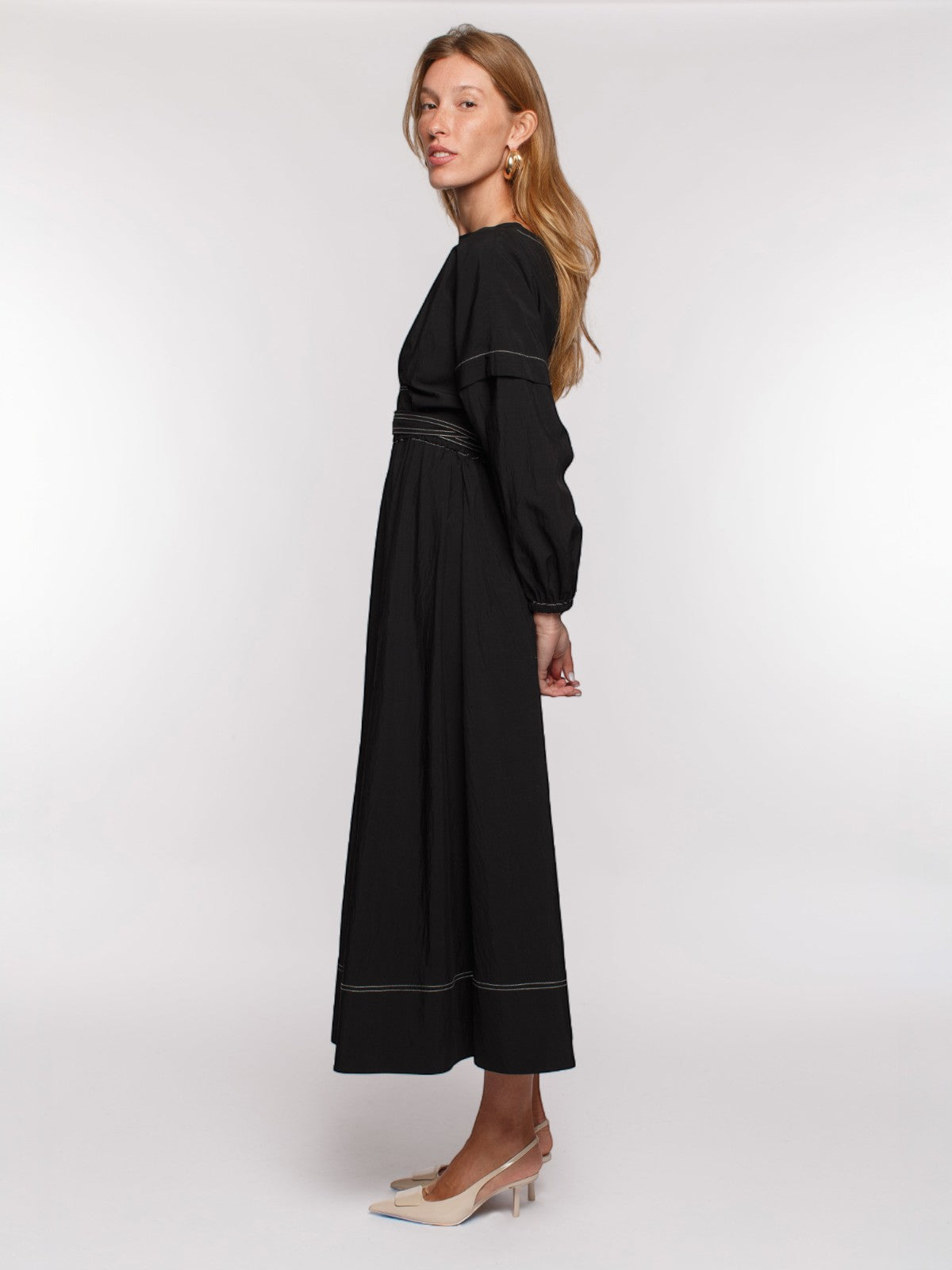 Karla Tie Dress | Black Karla Tie Dress | Black