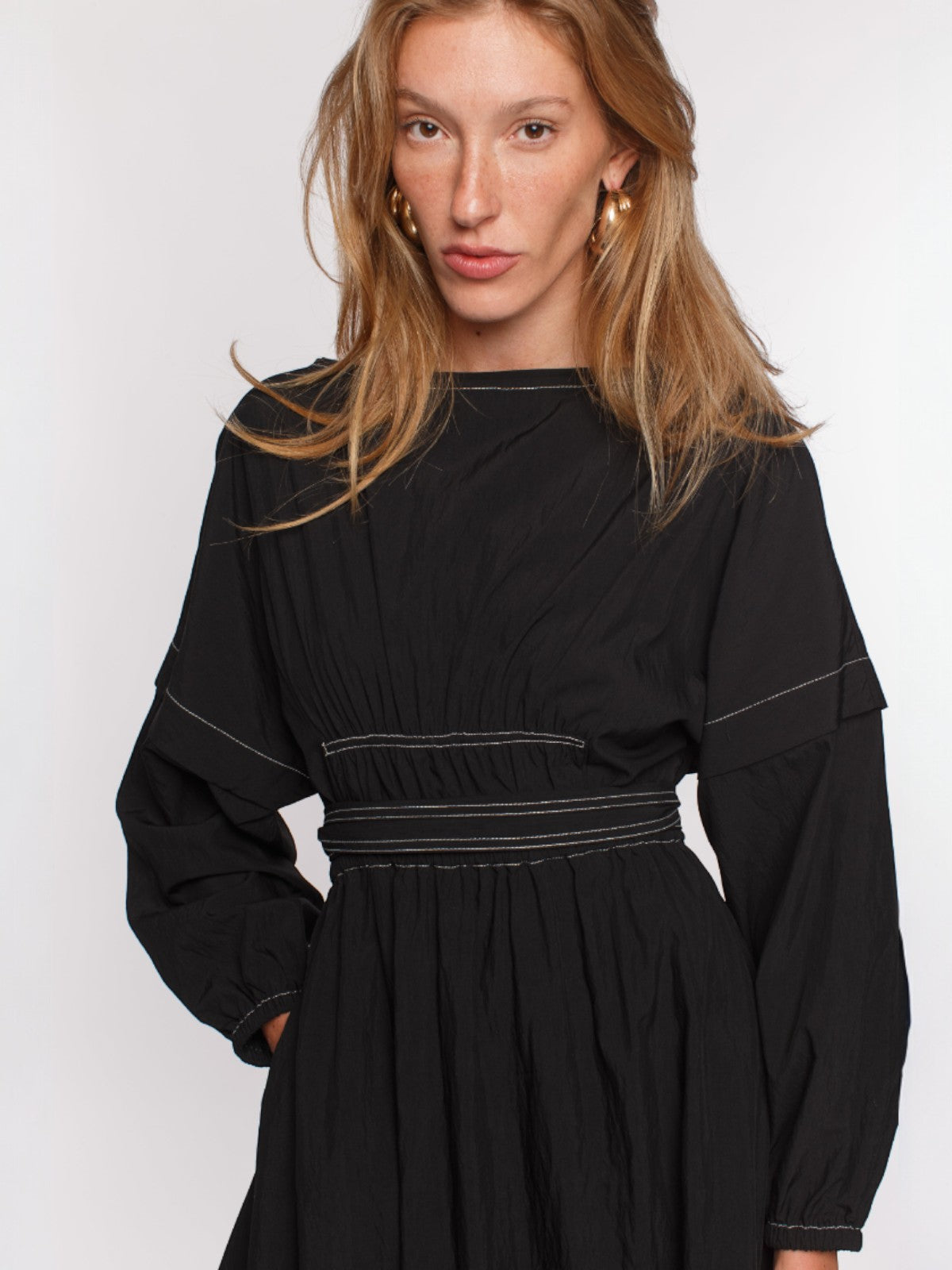 Karla Tie Dress | Black Karla Tie Dress | Black