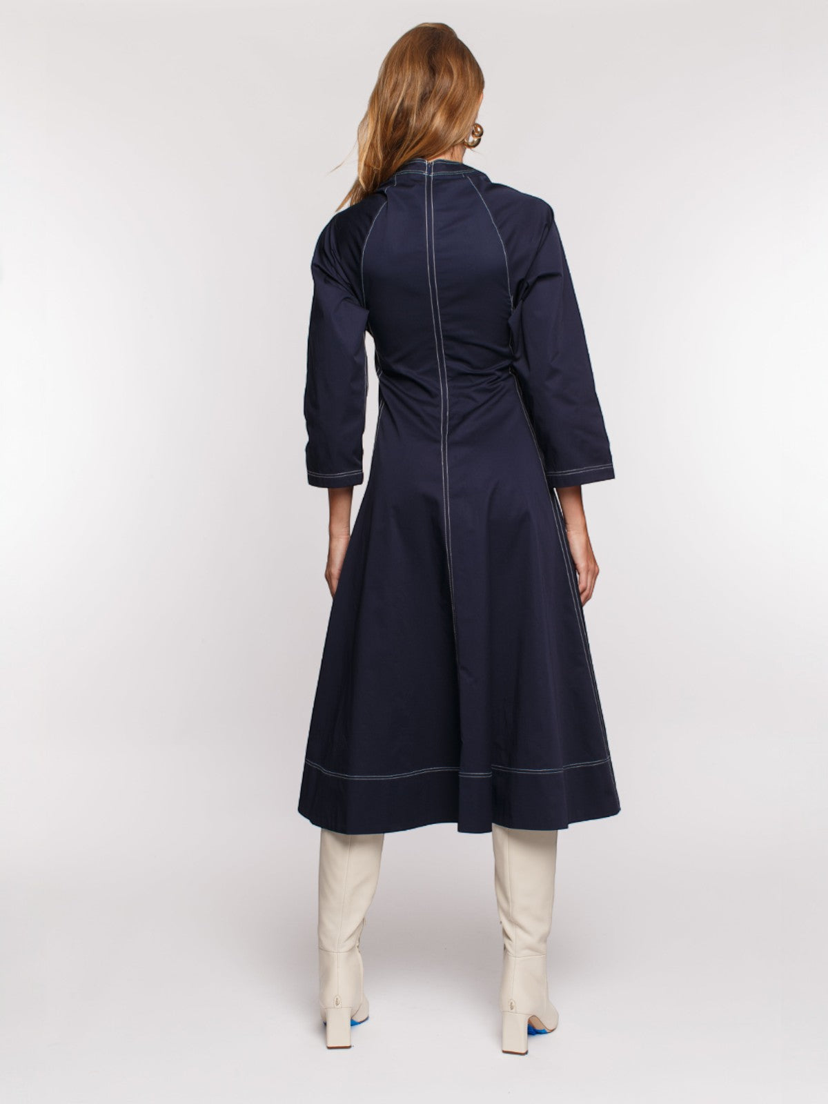 Lily A-line Dress | Navy Lily A-line Dress | Navy