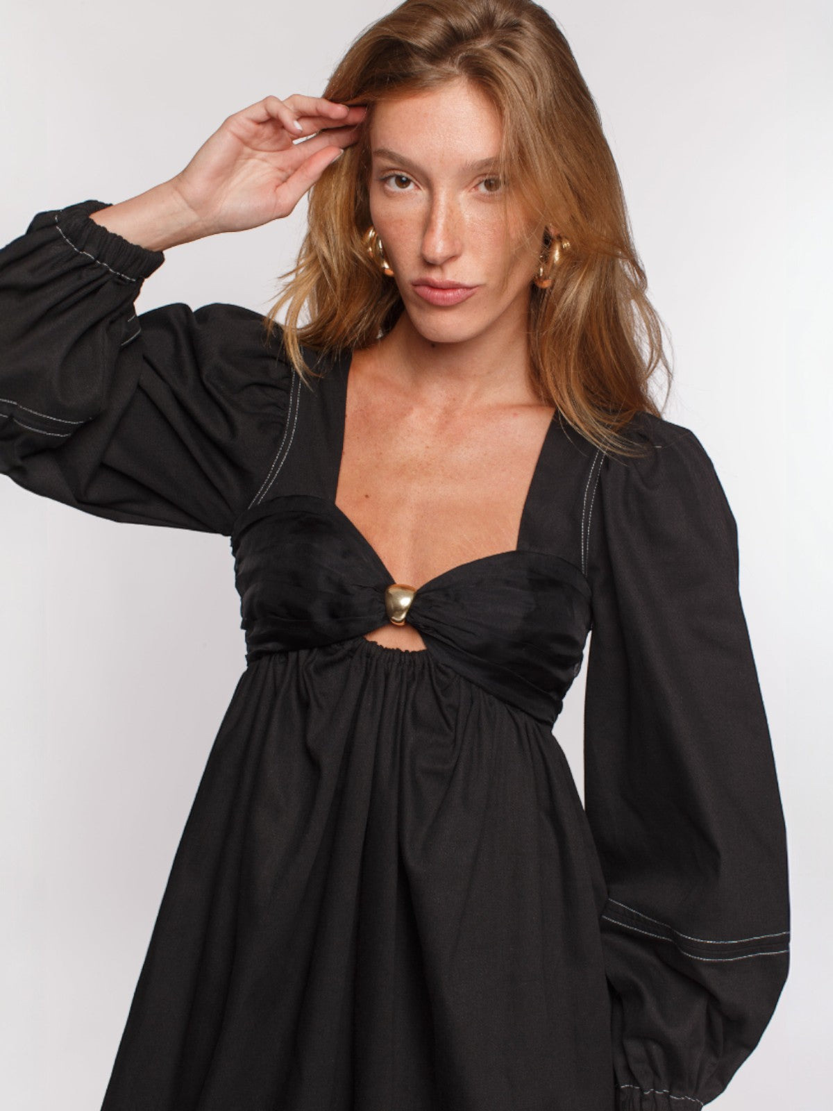 Mila Two Tone Dress | Black