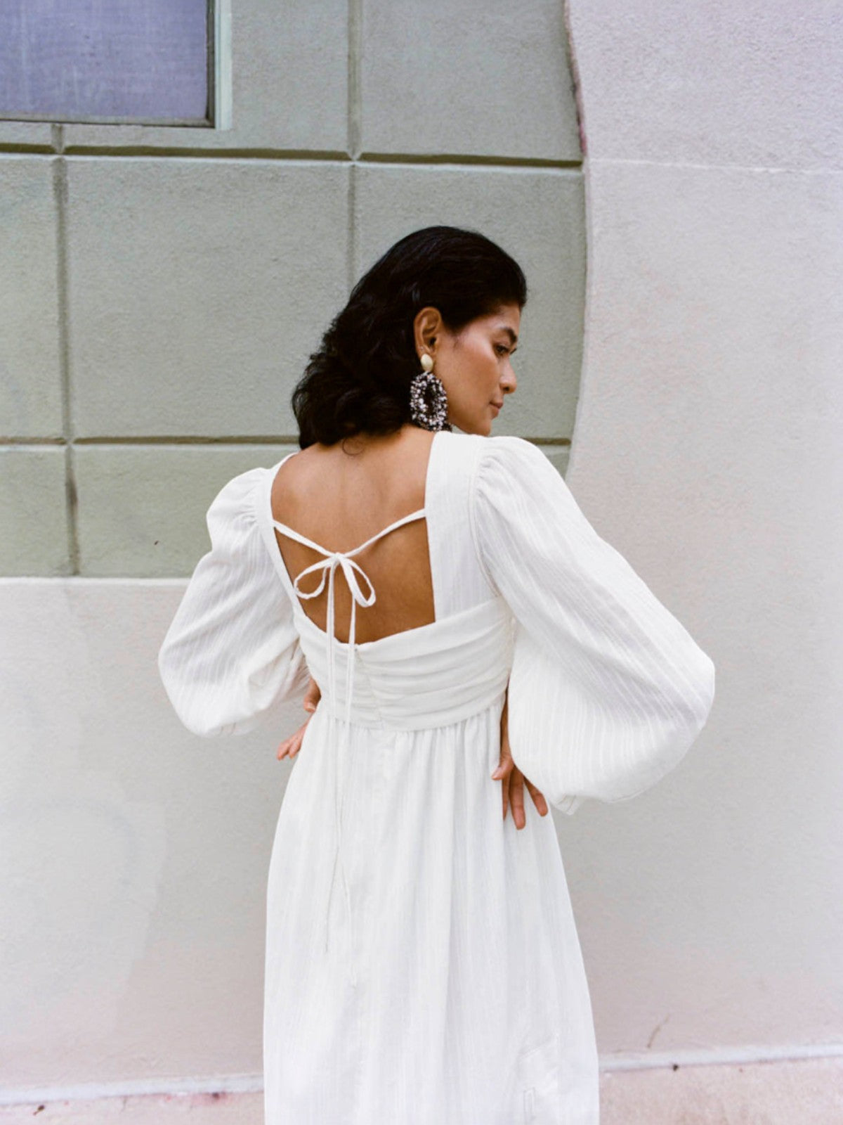 Mila Two Tone Dress | White Mila Two Tone Dress | White