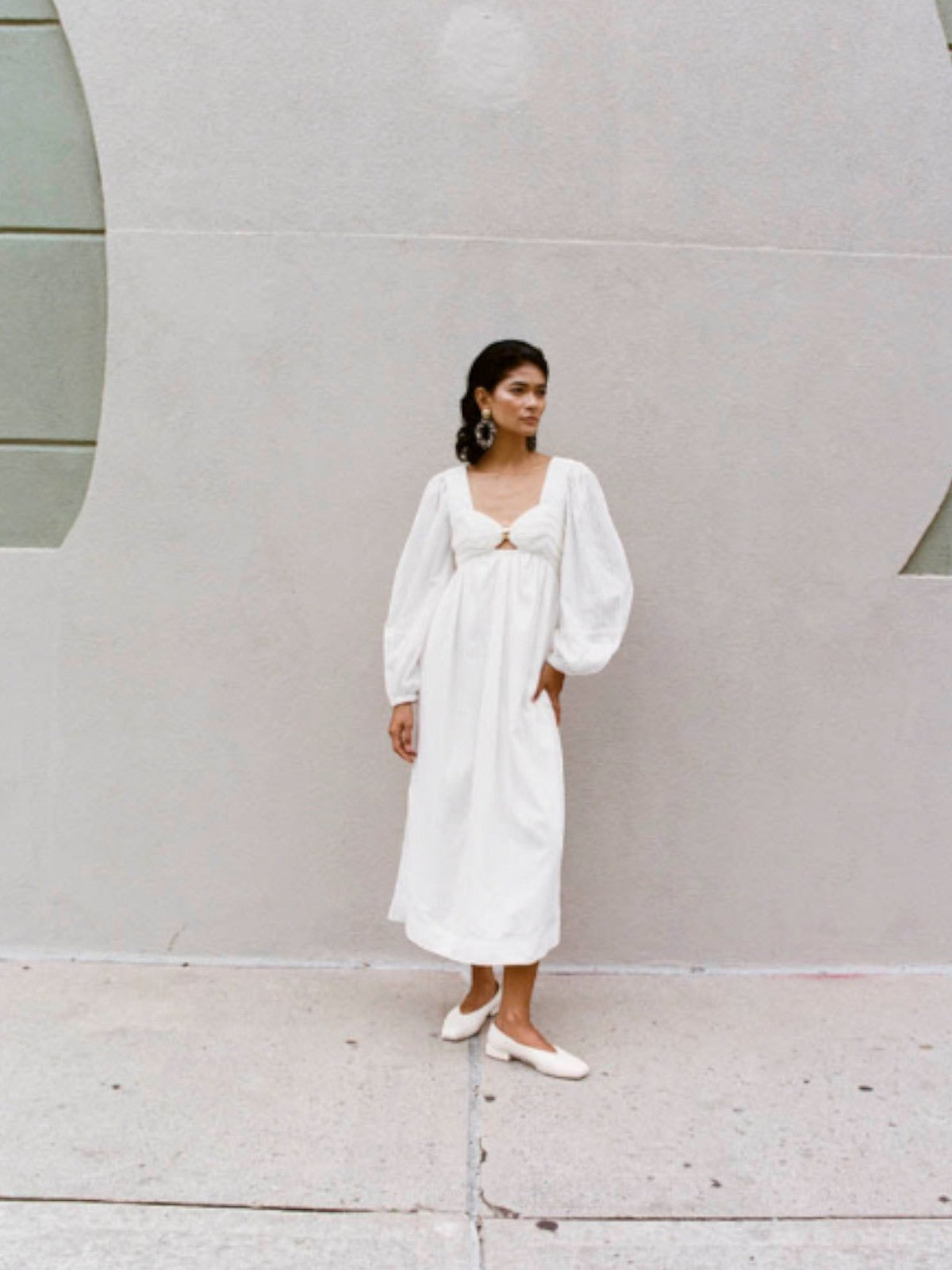 Mila Two Tone Dress | White Mila Two Tone Dress | White