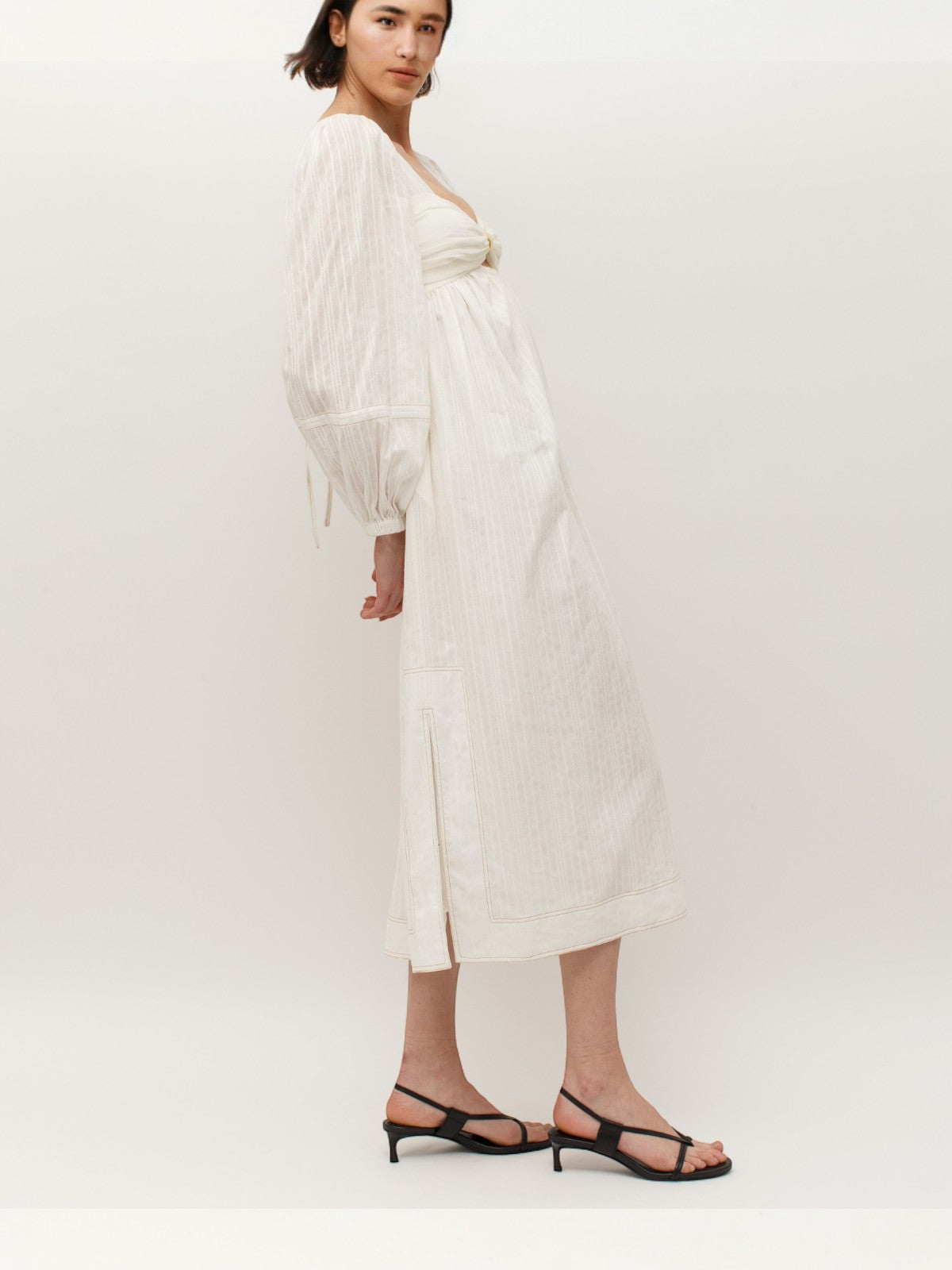 Mila Two Tone Dress | White Mila Two Tone Dress | White