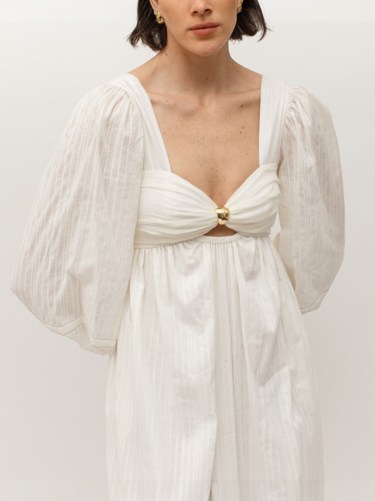 Mila Two Tone Dress | White Mila Two Tone Dress | White